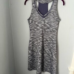 MPG Gray and Purple Mini sports‎ Dress with Chic Style
